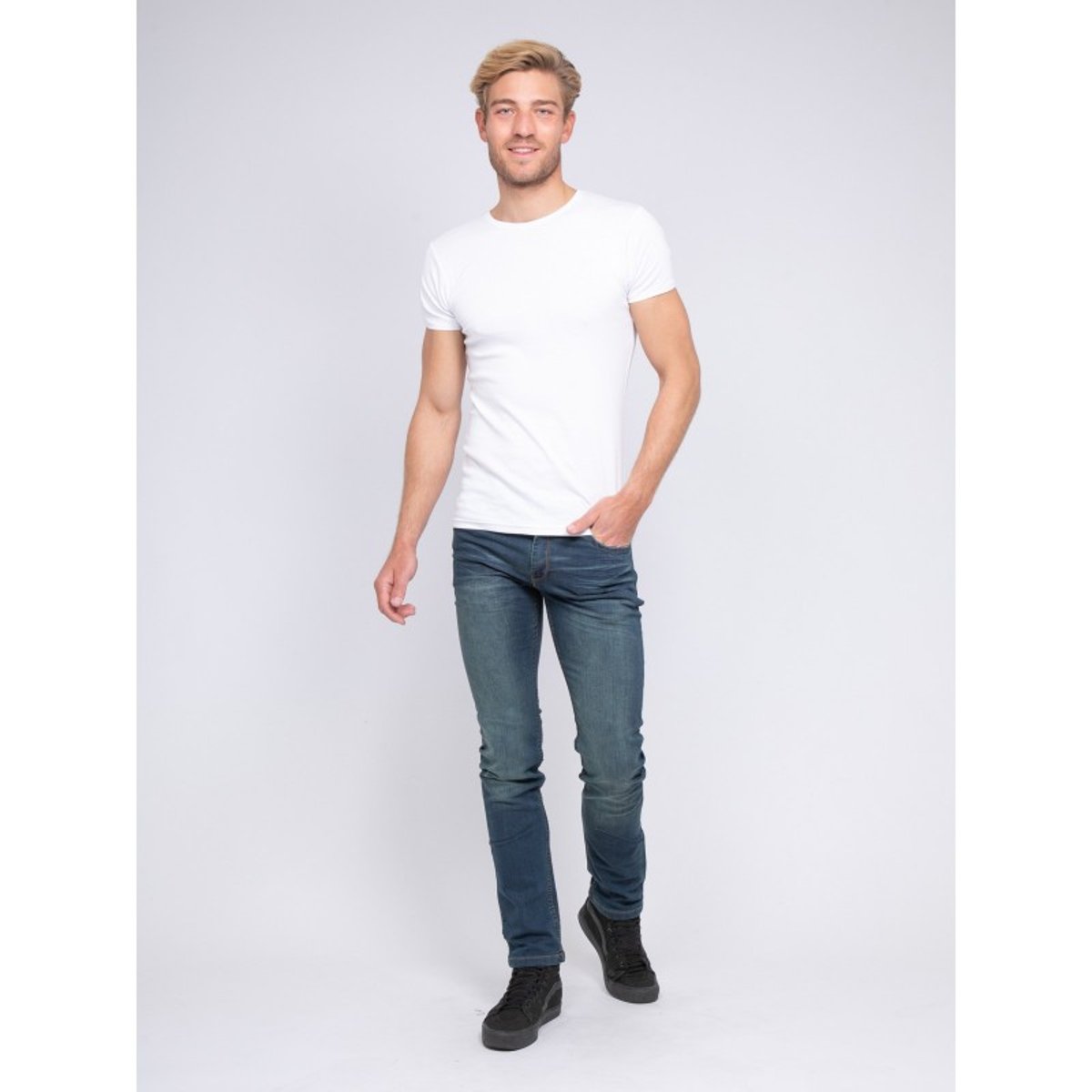 T-shirt Col Rond Pur Coton Organique Warry blanc, RITCHIE