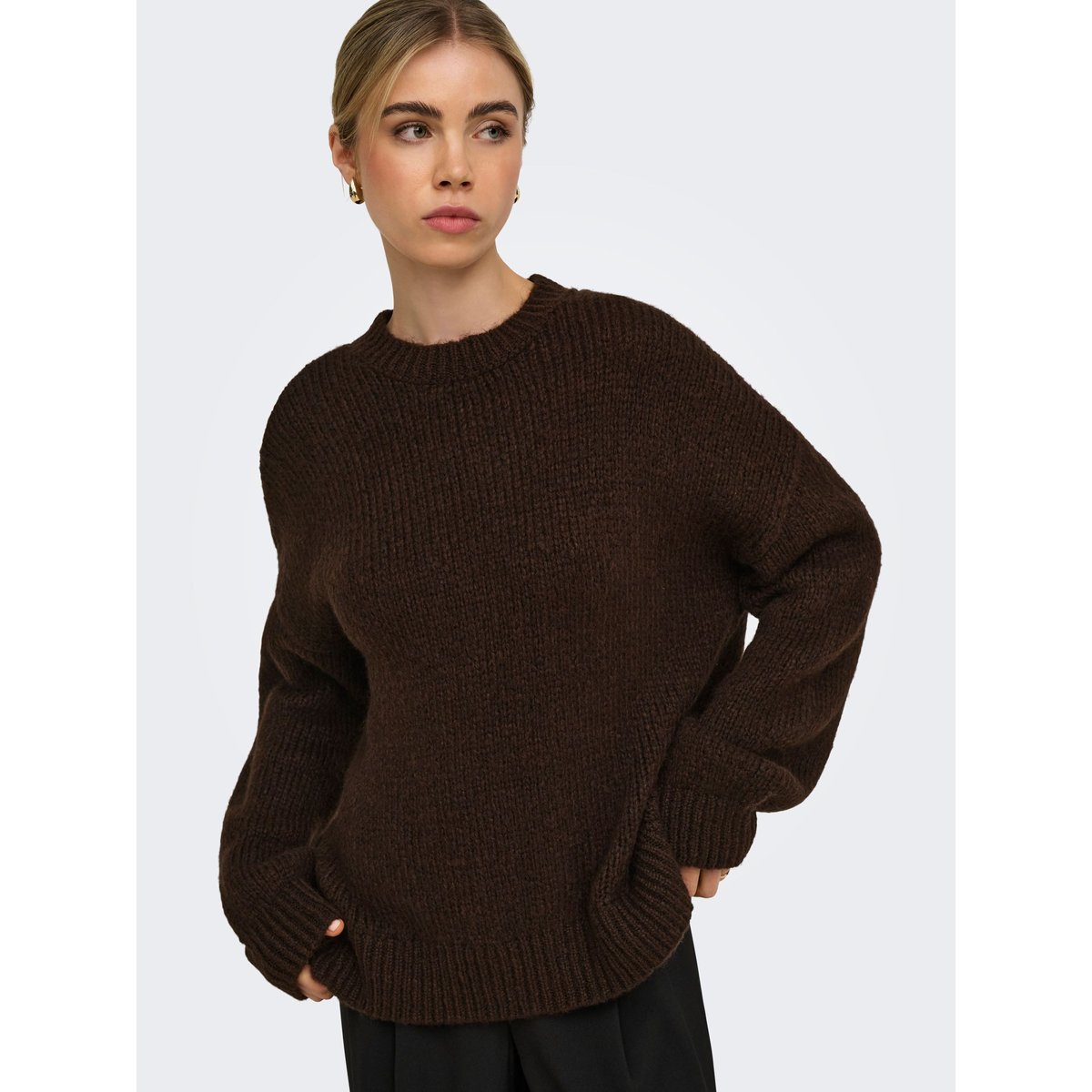 Pull En Maille marron - decadent chocolate 1, ONLY