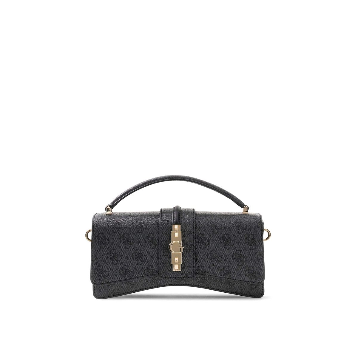 Sac Mini Yvonne Logo Crossbody gris, GUESS