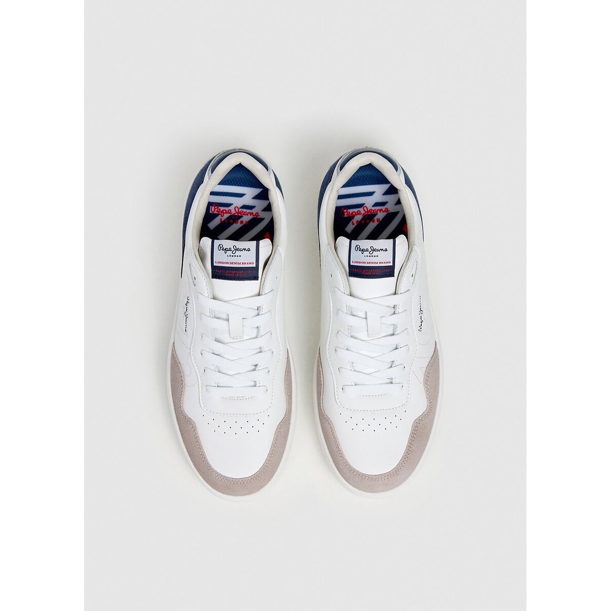Baskets Camden Urban blanc/bleu, PEPE JEANS