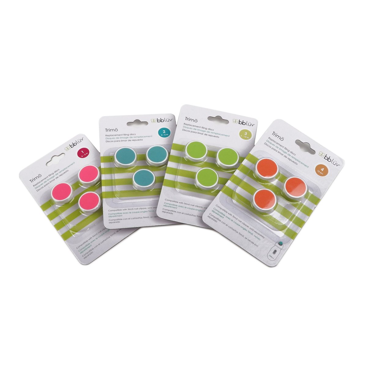 Pack de 3 disques de rechange 0-3 mois rose, BBLÜV