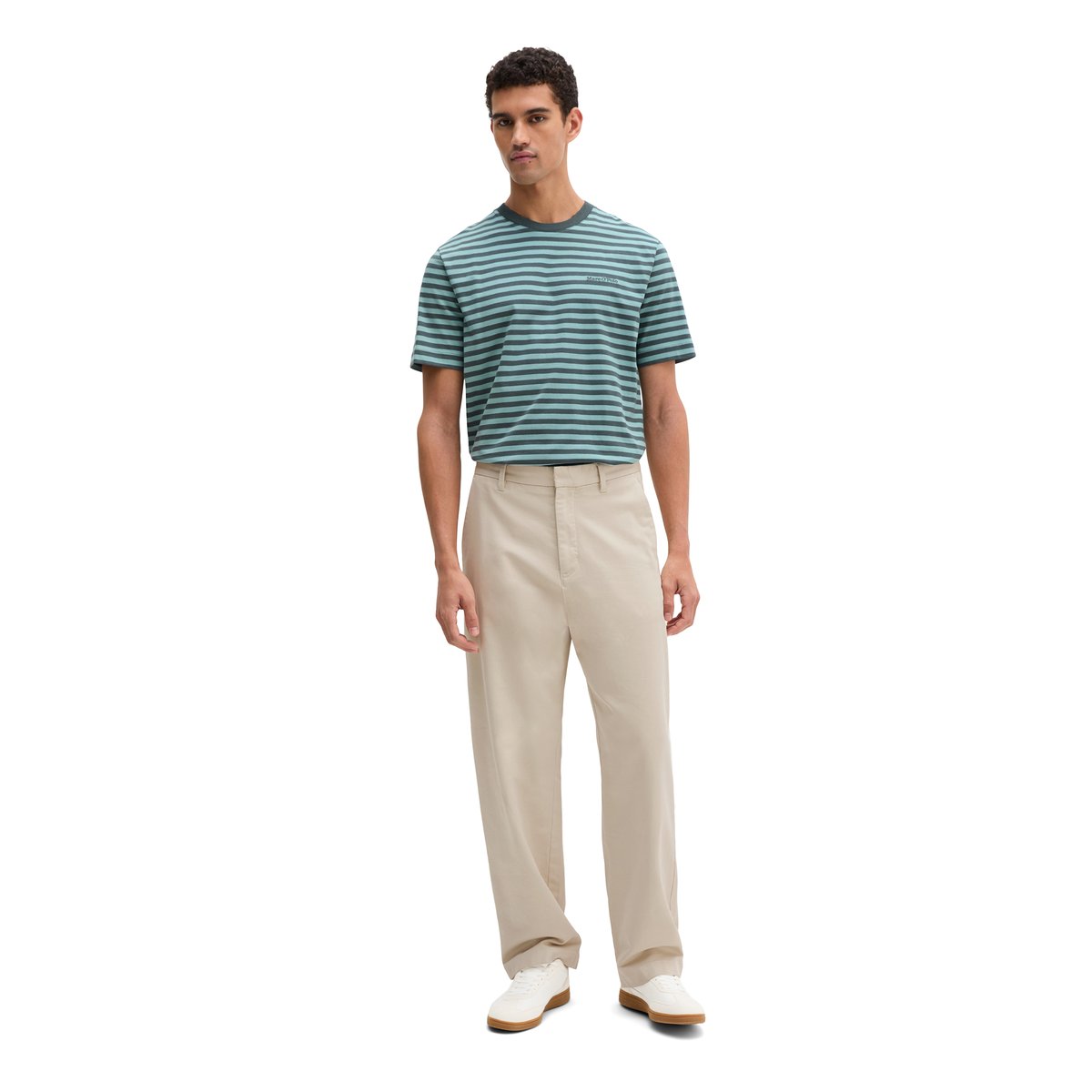 T-shirt DfC regular en pur coton bio vert clair, MARC O'POLO