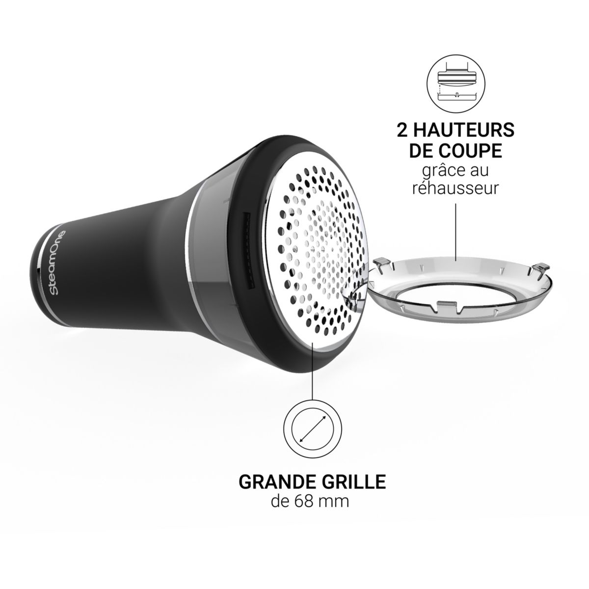 Rasoir Anti-bouloches RP30B couleur unique, STEAMONE