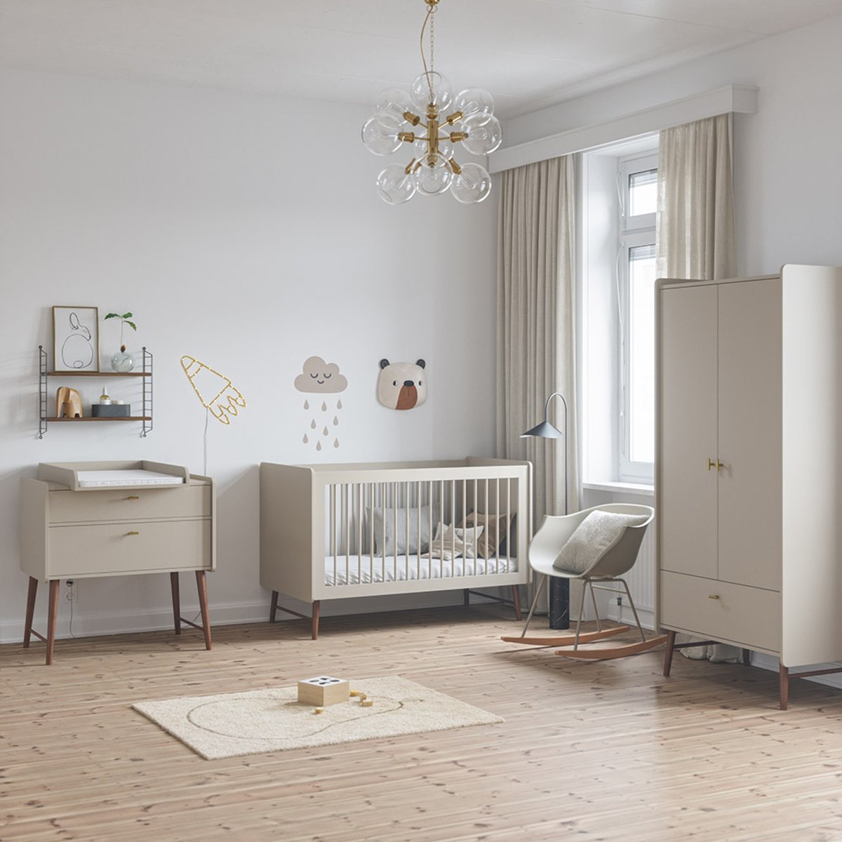 LIT ÉVOLUTIF BÉBÉ «ROSEAU» | 70 X 140 CM ROSEAU beige, PETITE AMELIE