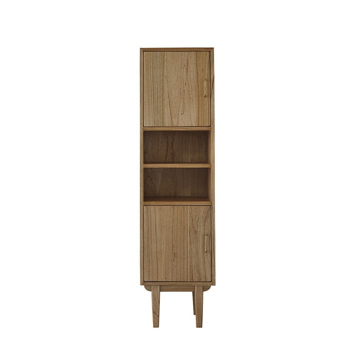 Colonne de salle de bain en bois massif  FIFTIES naturel, BERAH GETAH