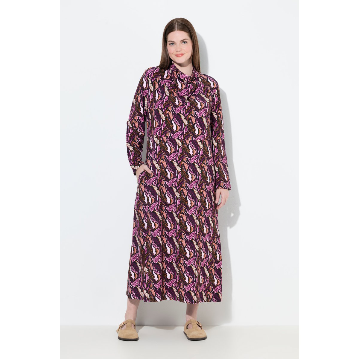 Robe en molleton de coton bio baies de forêt, ULLA POPKEN