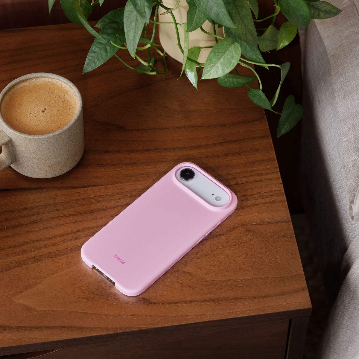 Coque iPhone Air Magsafe  Rose quartz couleur unique, BEATS BY DR,DRE