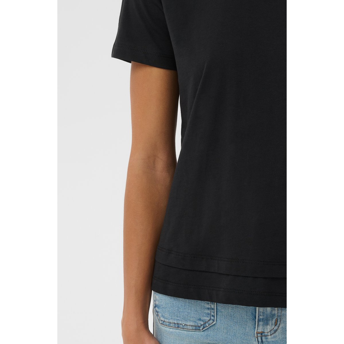T-shirt à manches courtes noir black deep, KAFFE