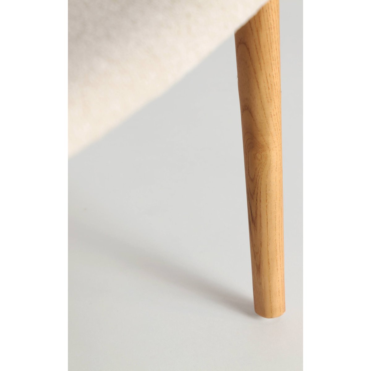 Chaise en orme collection VACIO bois brun et crème, RECOLLECTION