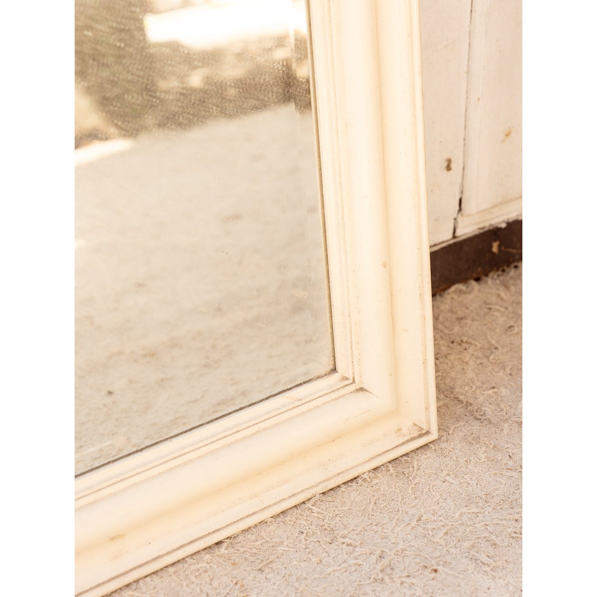 Miroir en bois beige Georges N°1350 - Bon état miroir, DEBONGOUT