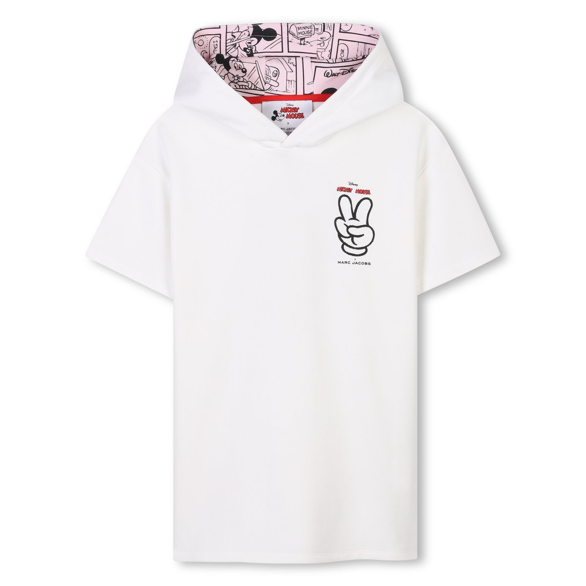 Robe à capuche en coton ivoire pastel, MARC JACOBS