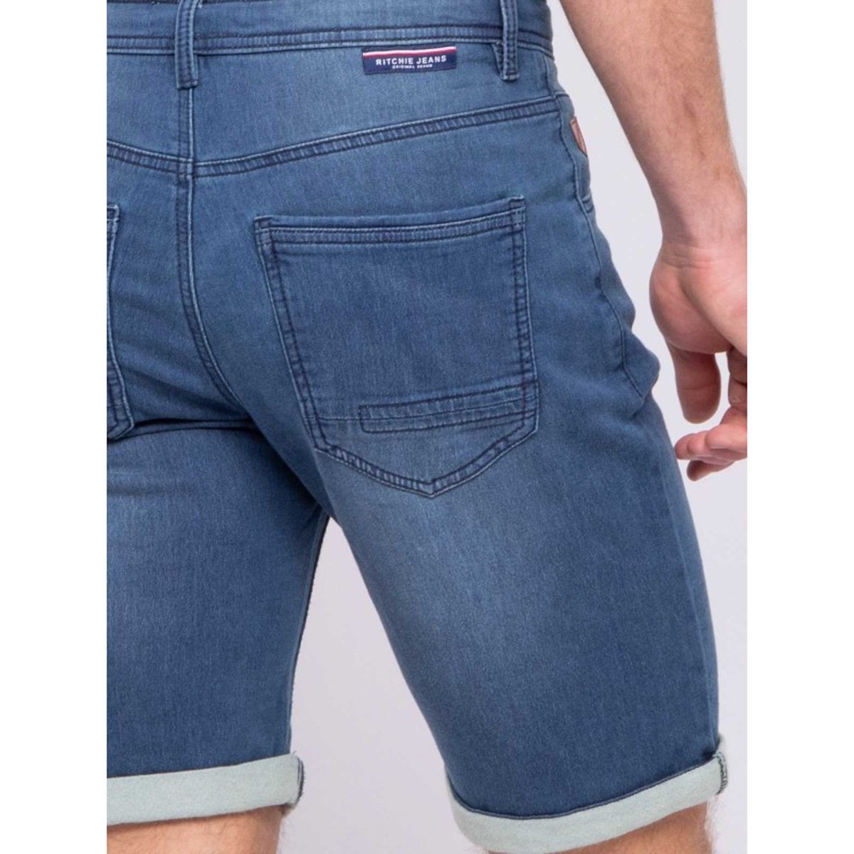 Bermuda En Jean Brico bleu clair, RITCHIE