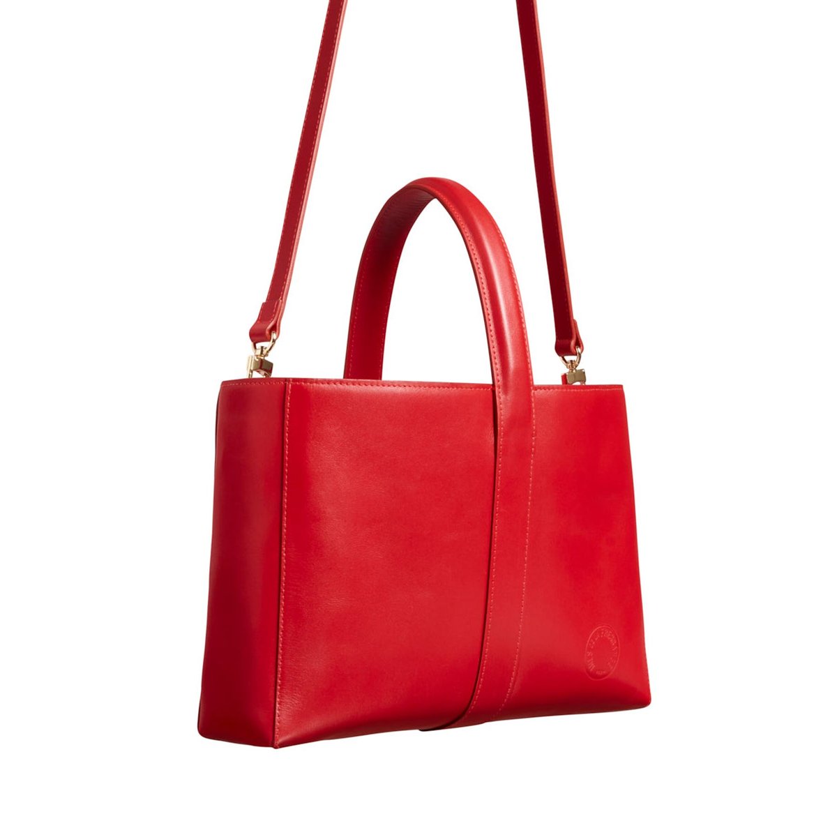 Sac cabas cuir Léonore petit format rouge, INES DE LA FRESSANGE PARIS