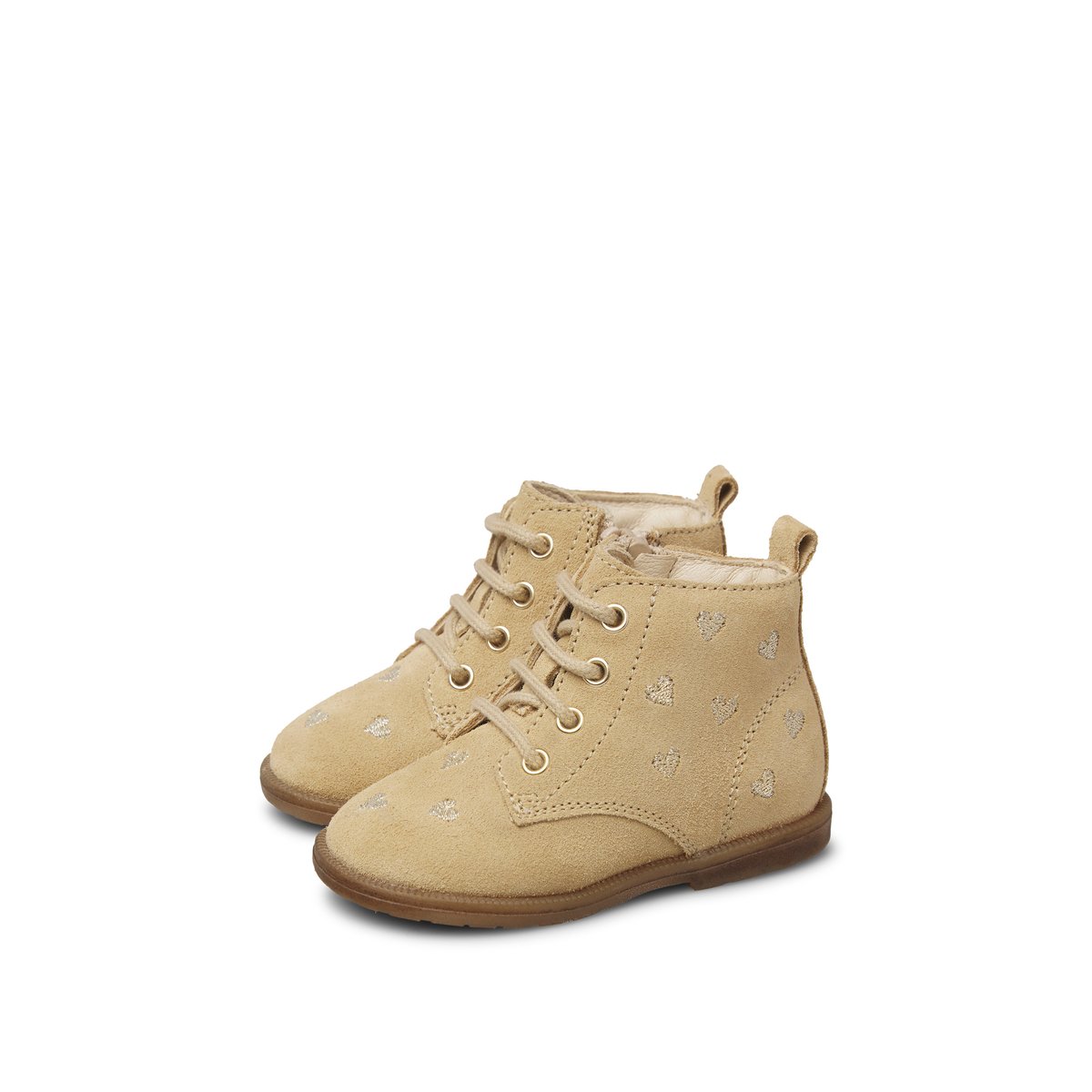 Bottines en suède ROBIN NEW EMBR.HEARTS ZIP beige-marron, FALCOTTO
