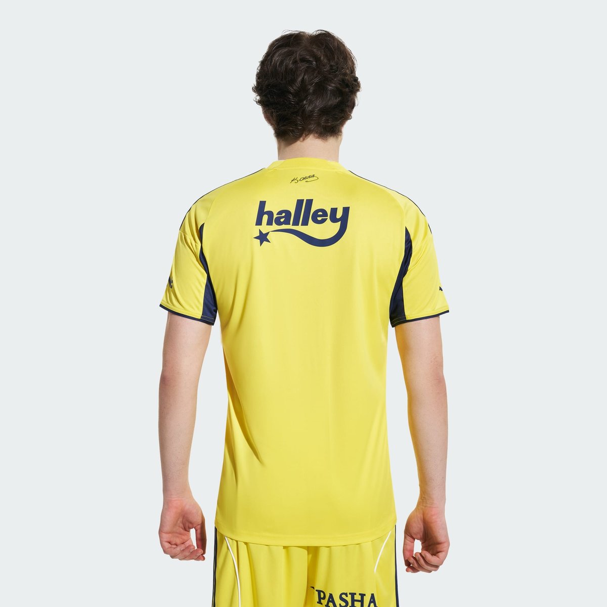 Maillot Extérieur Fenerbahce 2025/2026 bright yellow / dark blue, adidas Performance