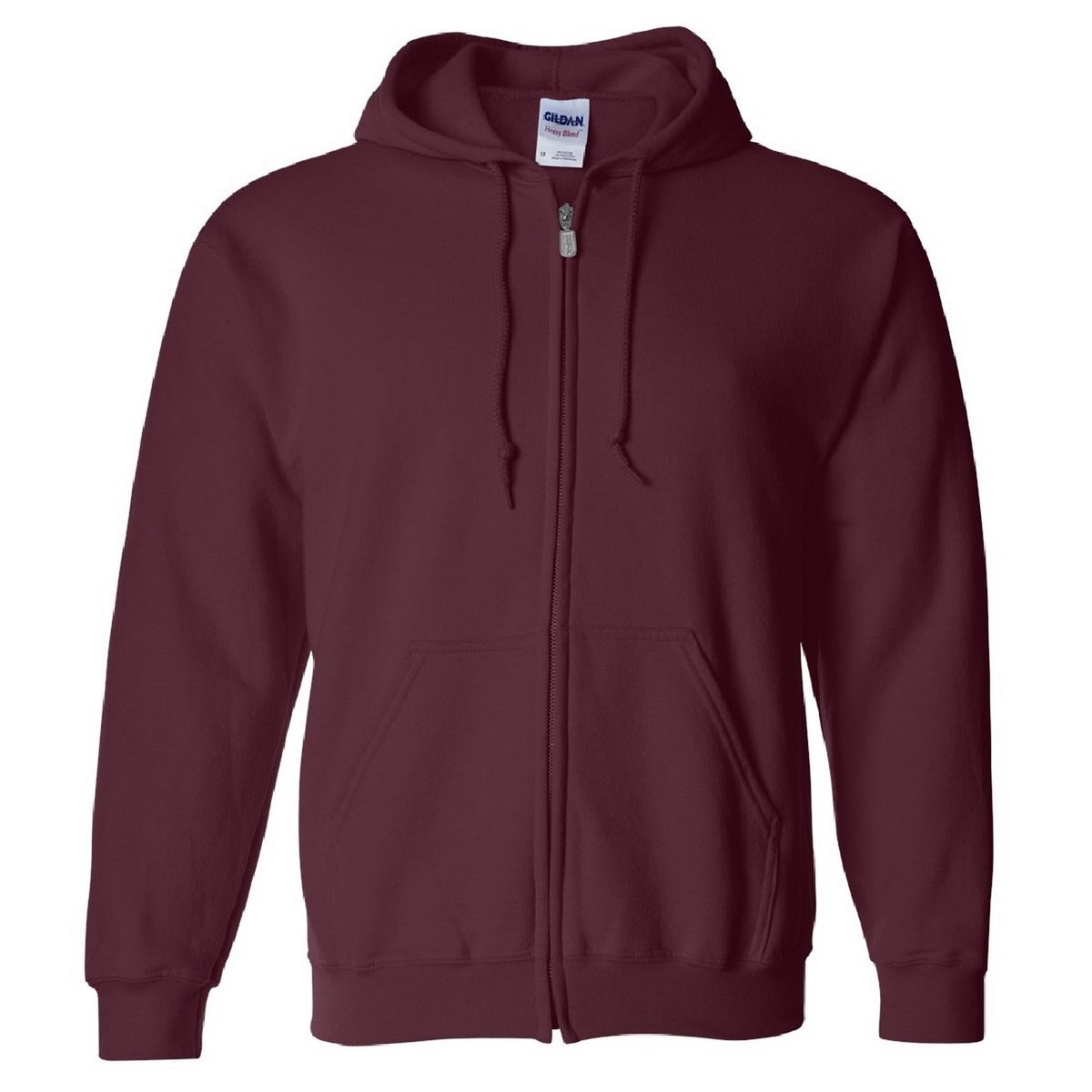 Sweat à capuche bordeaux, GILDAN