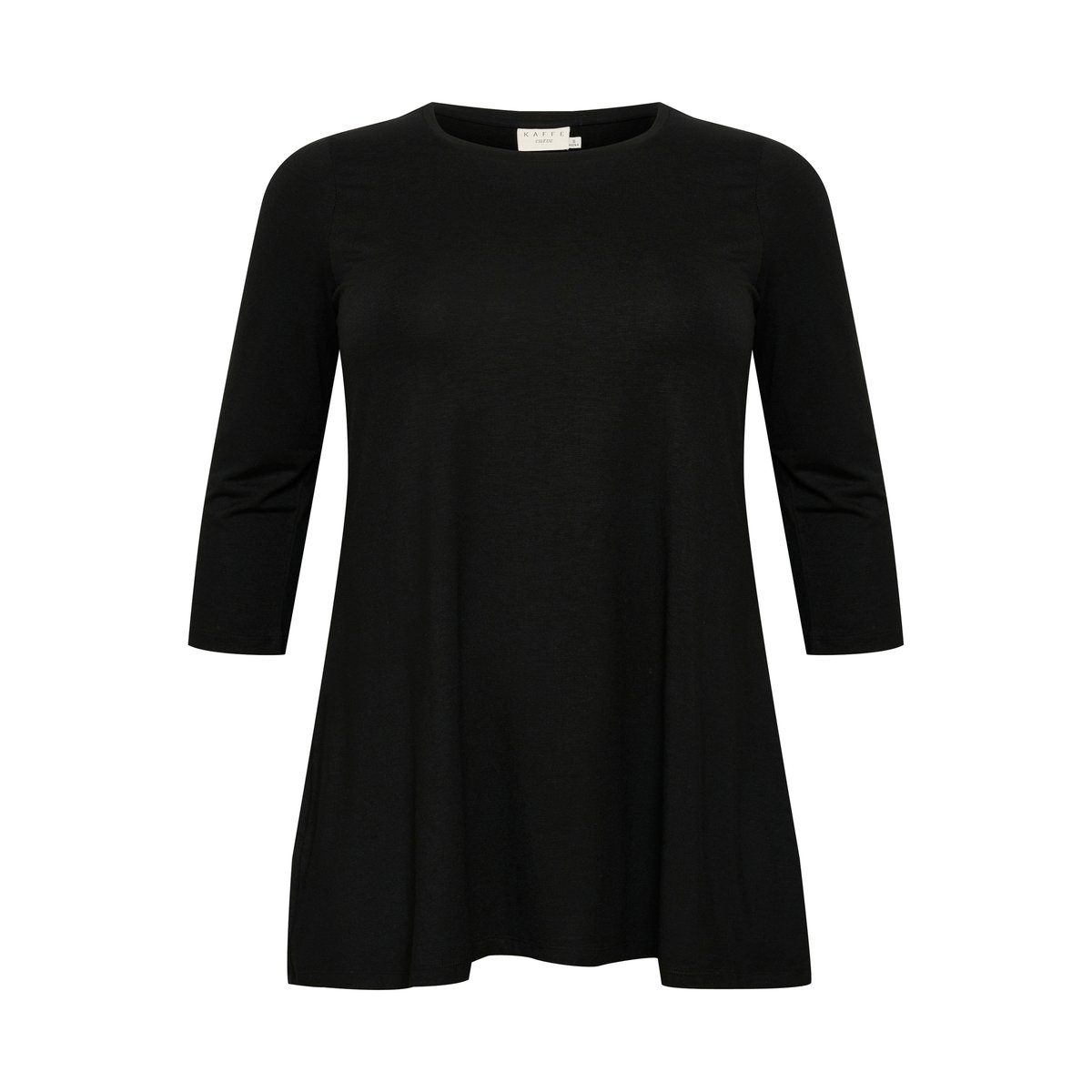Jersey dress noir black deep, KAFFE CURVE