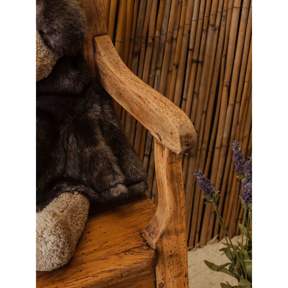 Banc en bois Antoine N°522 - Bon état bois clair, DEBONGOUT