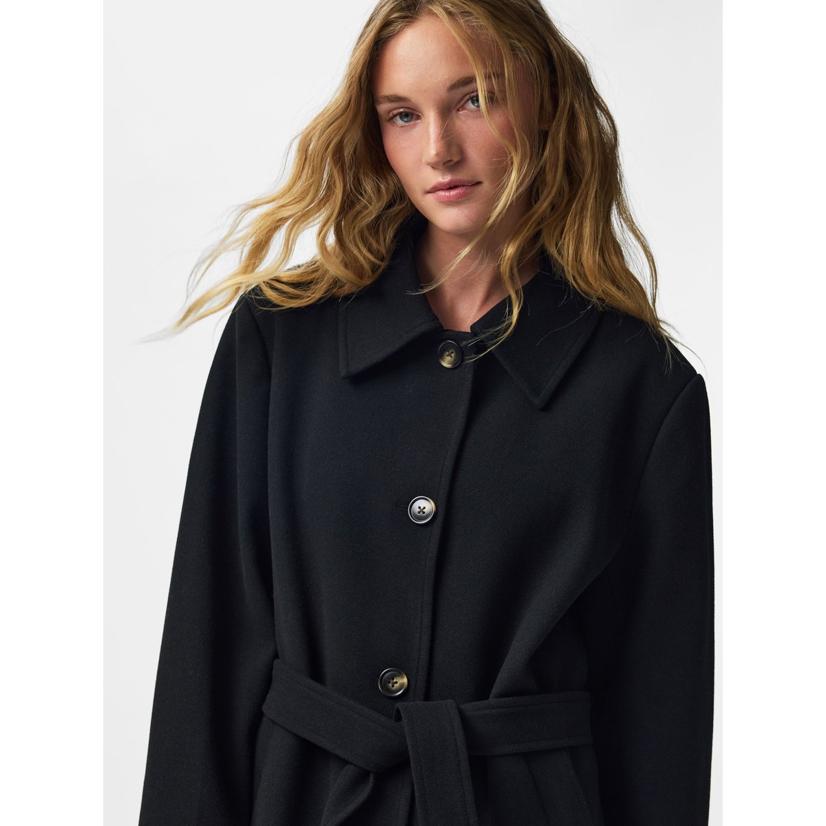 Manteau noir - black1, PIECES