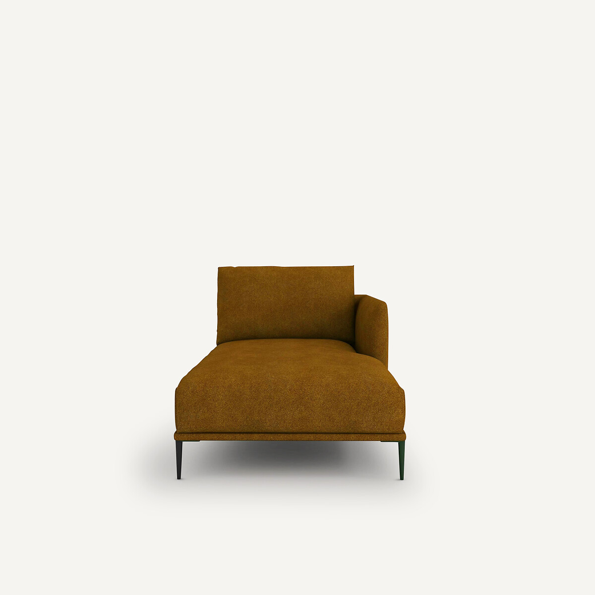 Oscar Marl Woven Chaise Longue, Designed by Emmanuel Gallina amber honey, AM.PM X EMMANUEL GALLINA