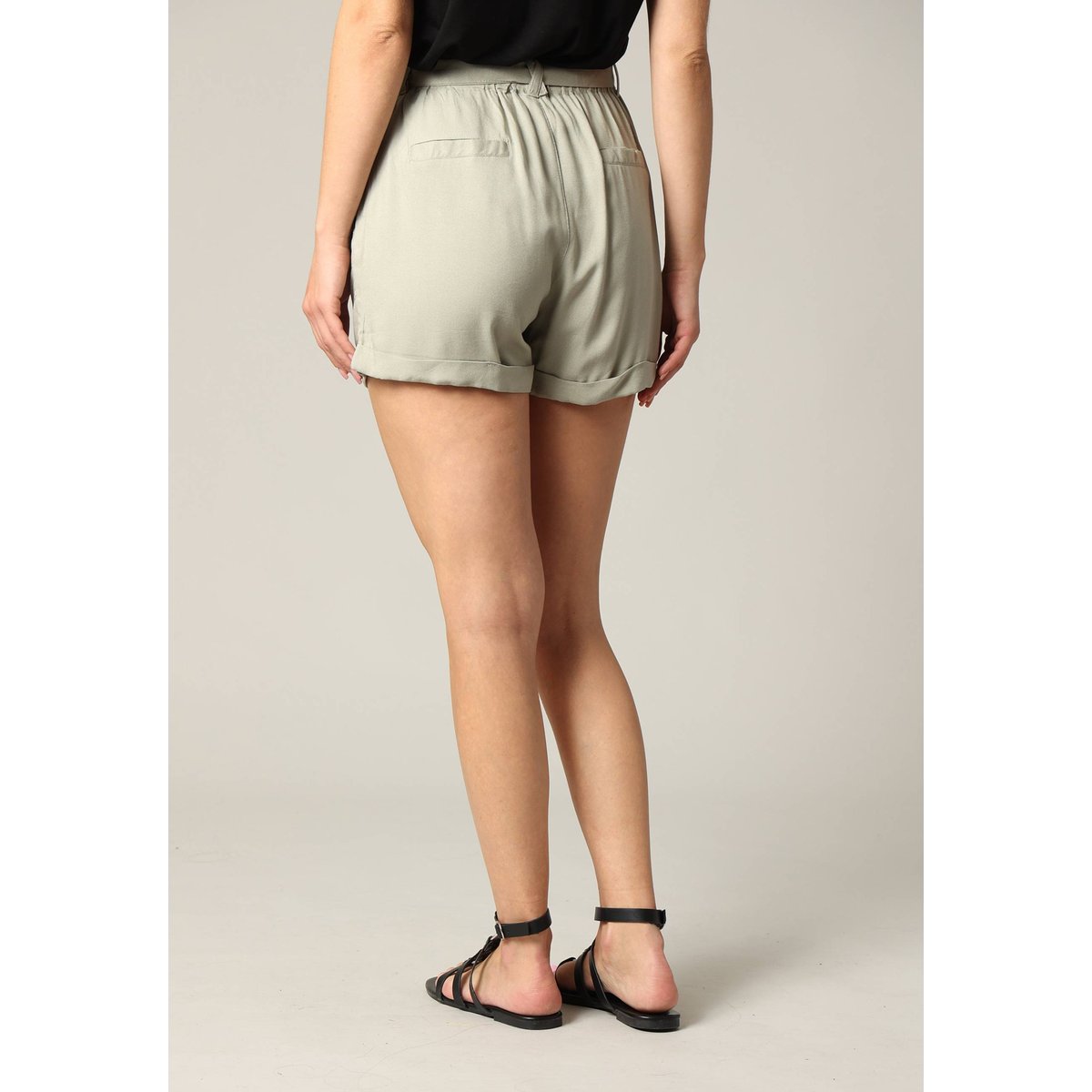 Short en viscose MERIDA tilleul, DEELUXE