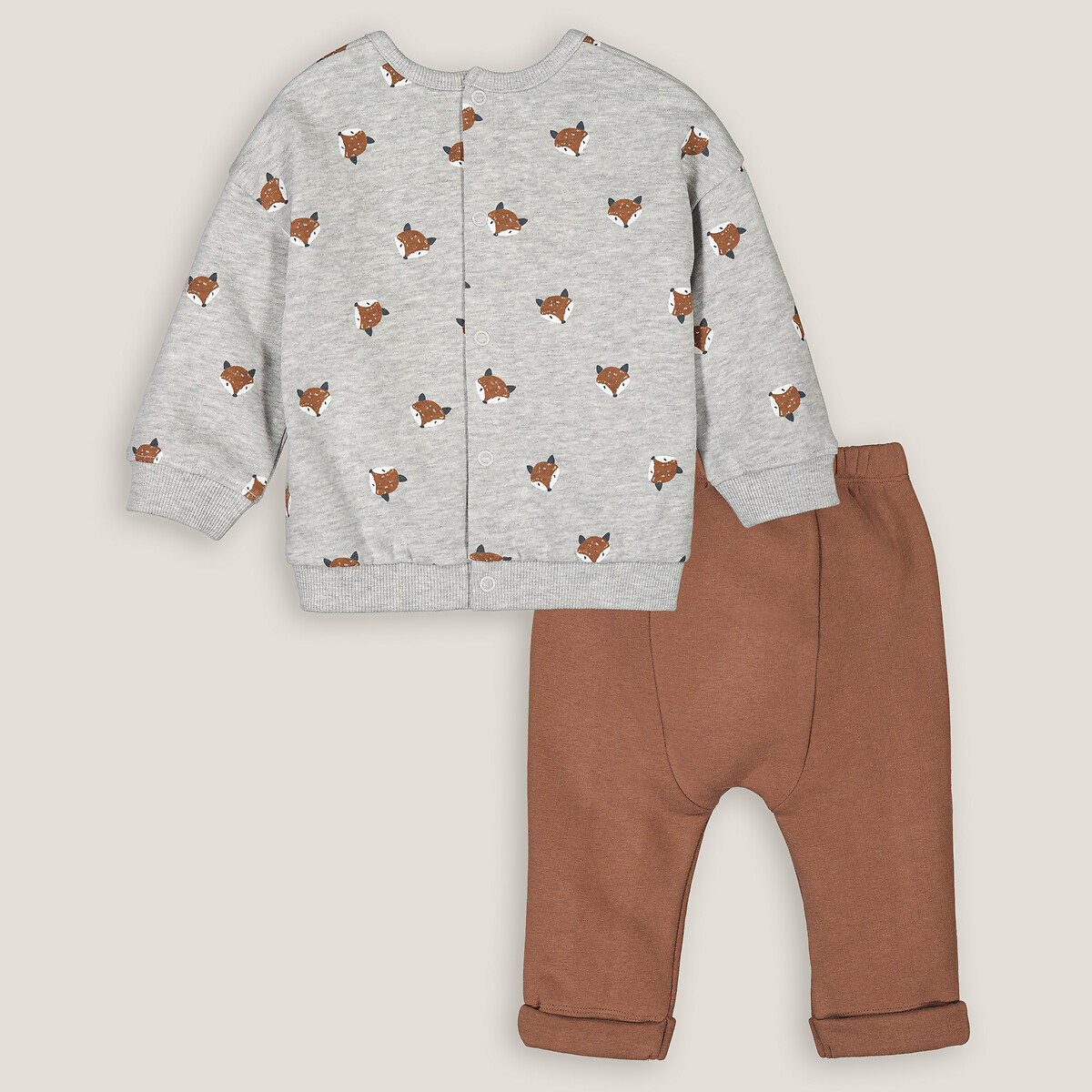 Ensemble 2 pièces sweat et pantalon molletonné assortis, LA REDOUTE COLLECTIONS