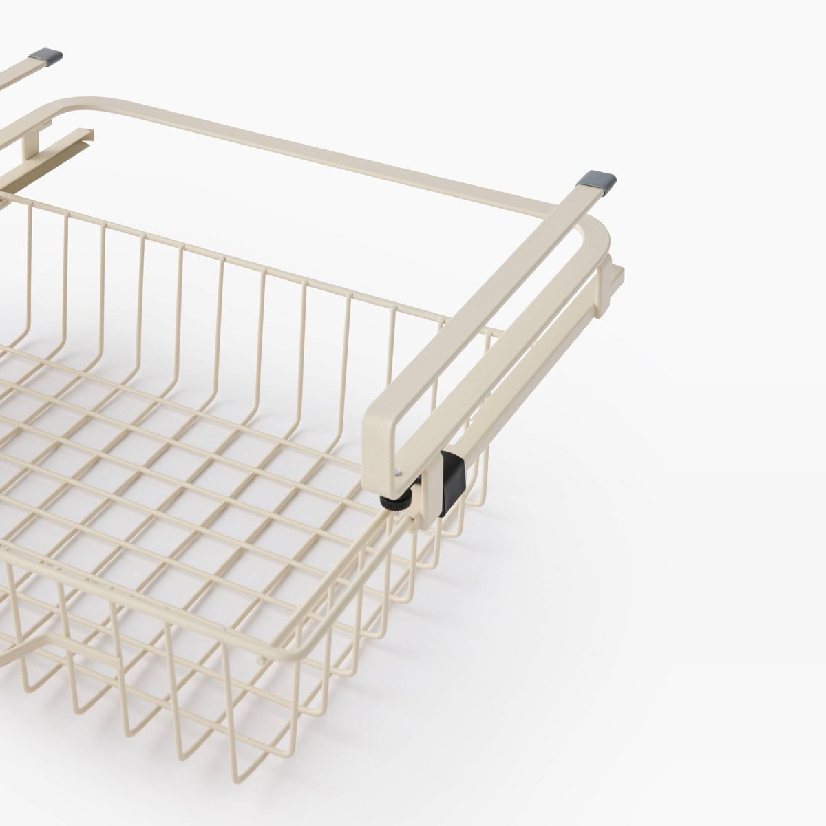 Panier coulissant à suspendre, 34,5*26,5*13,7cm, en fer blanc, MONOPRIX