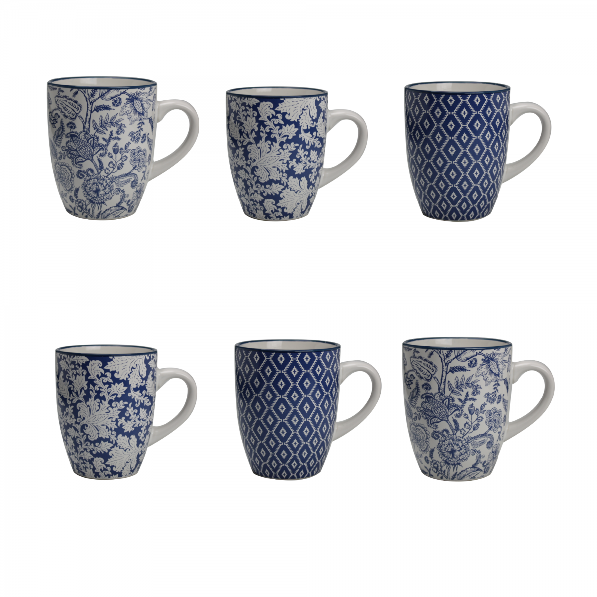 Lot de 6 mugs, MAJORELLE bleu, ARD’TIME