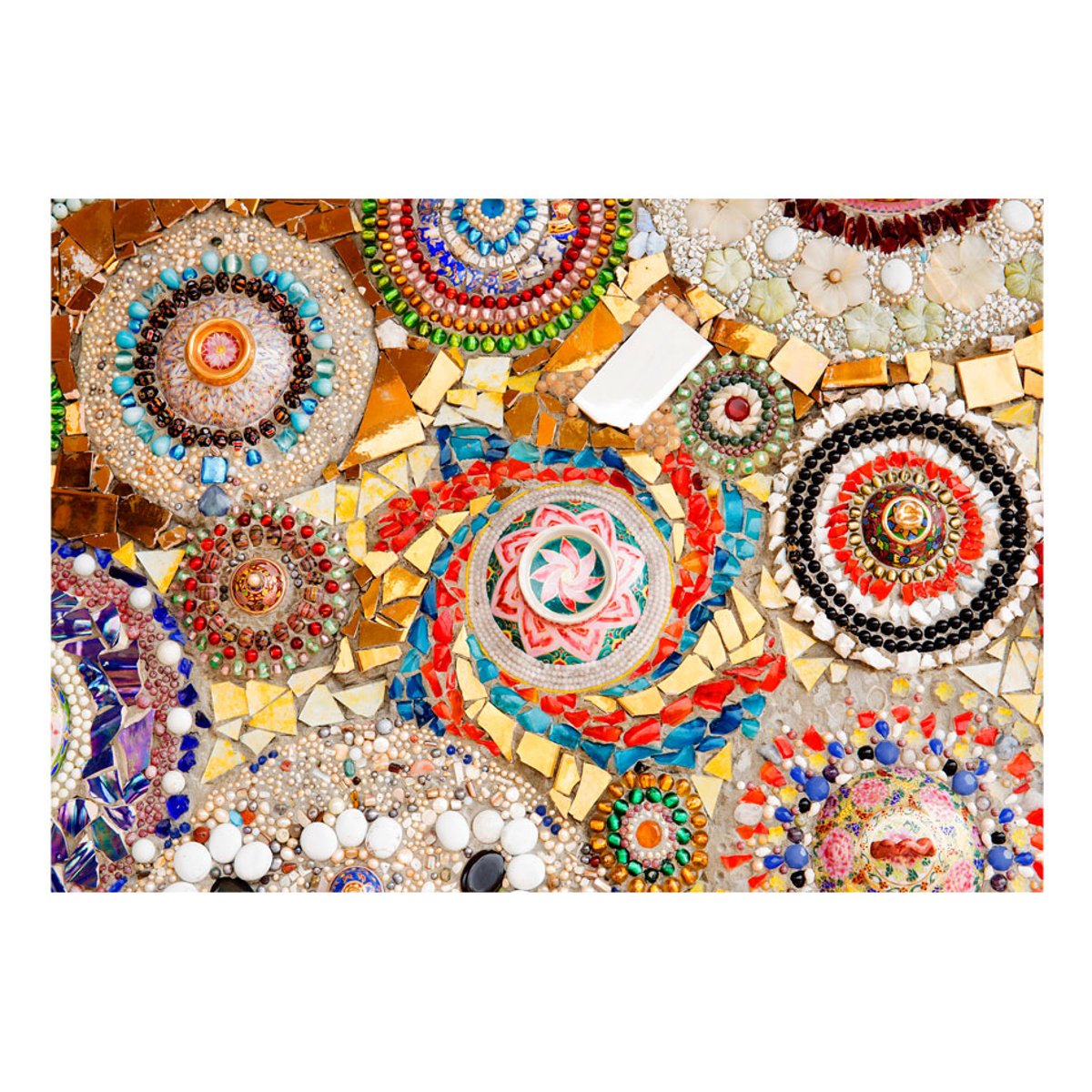 Papier peint intissé panoramique Moroccan Mosaic multicouleur, EDEN