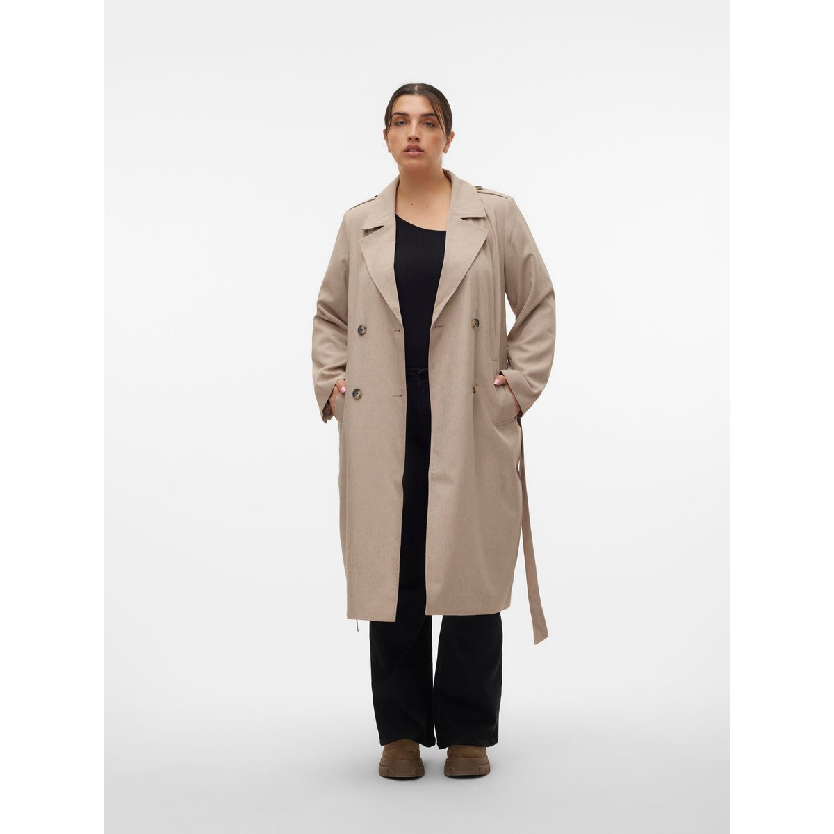 Trench Coat silver mink, VERO MODA