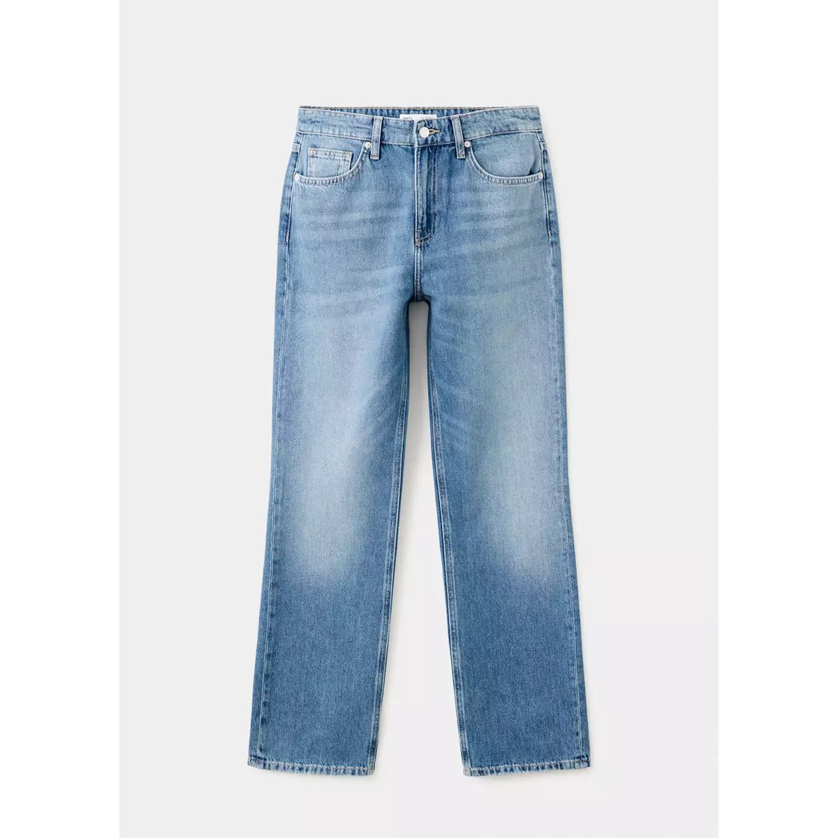 Jean Matilda droit taille haute bleu moyen, MANGO