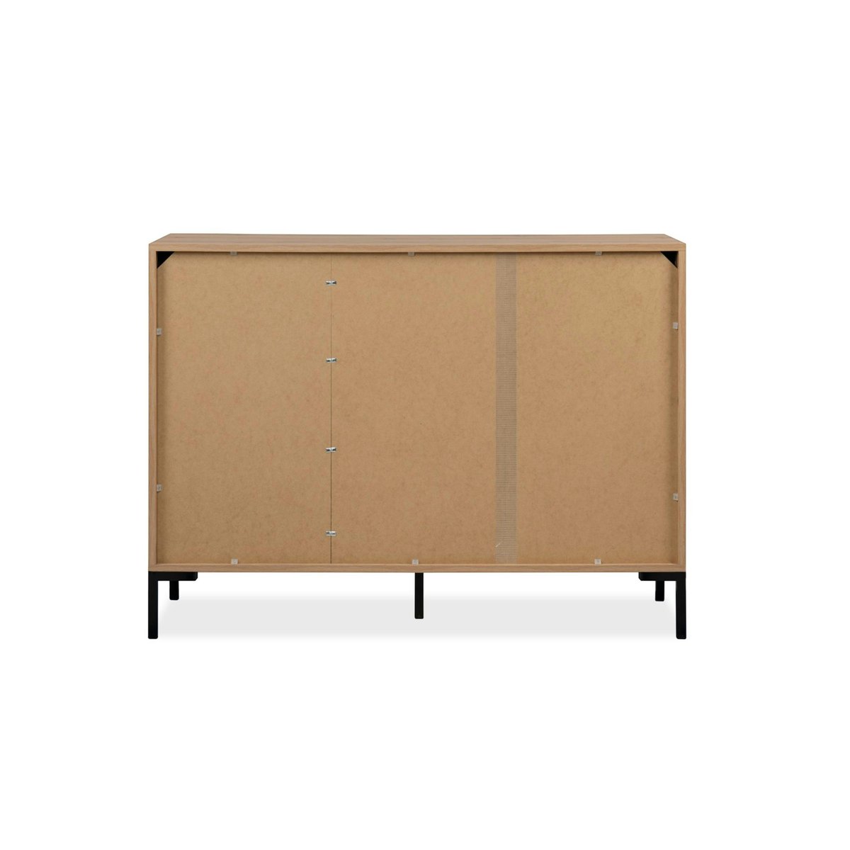Buffet de salle à manger décor bois 2 portes 3 tiroirs KARVI bois naturel, PIER IMPORT