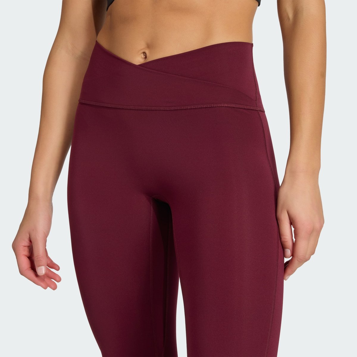 Legging 7/8 3 Bandes Studio All Me X-Over maroon, adidas Performance