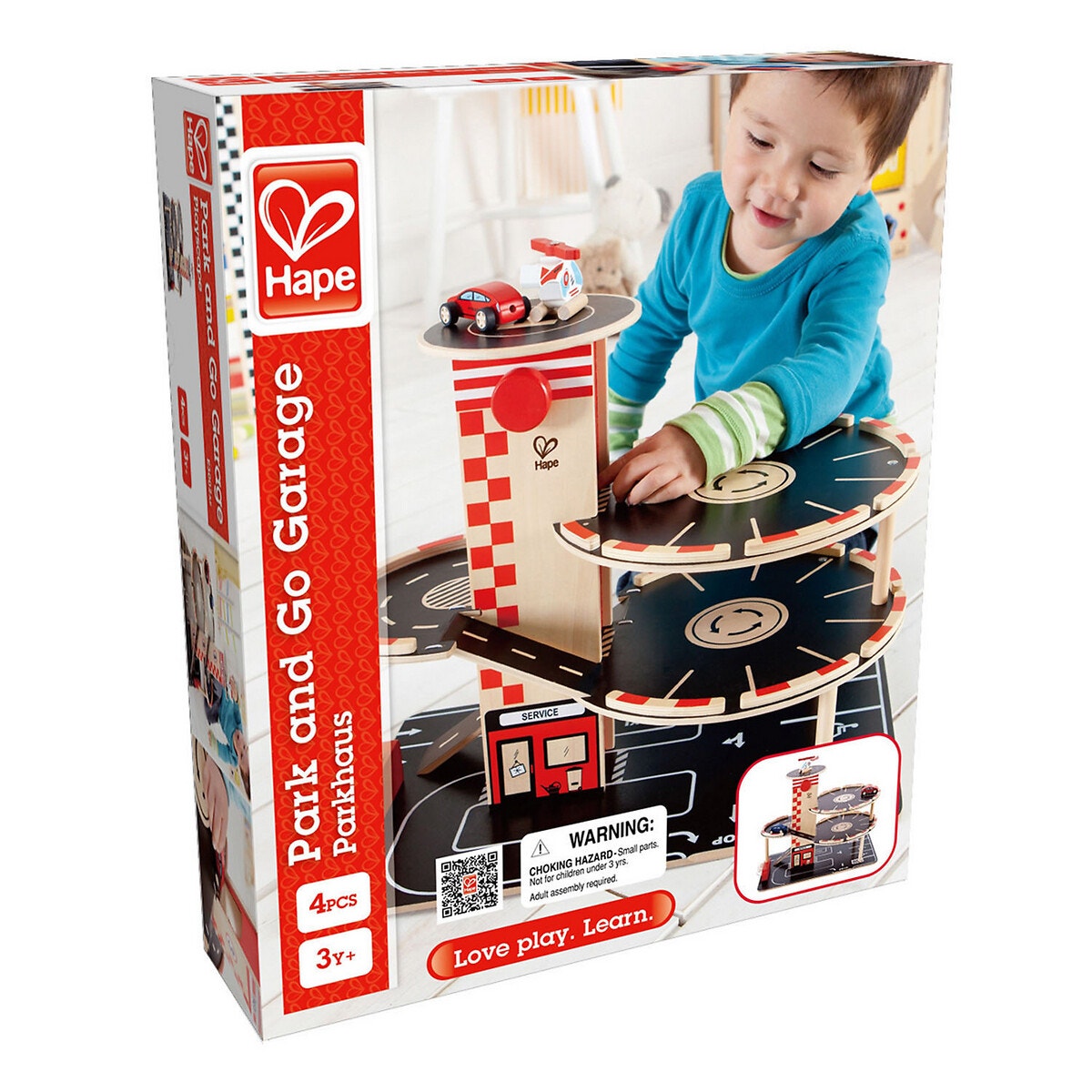 Garage et station service multicolore, HAPE