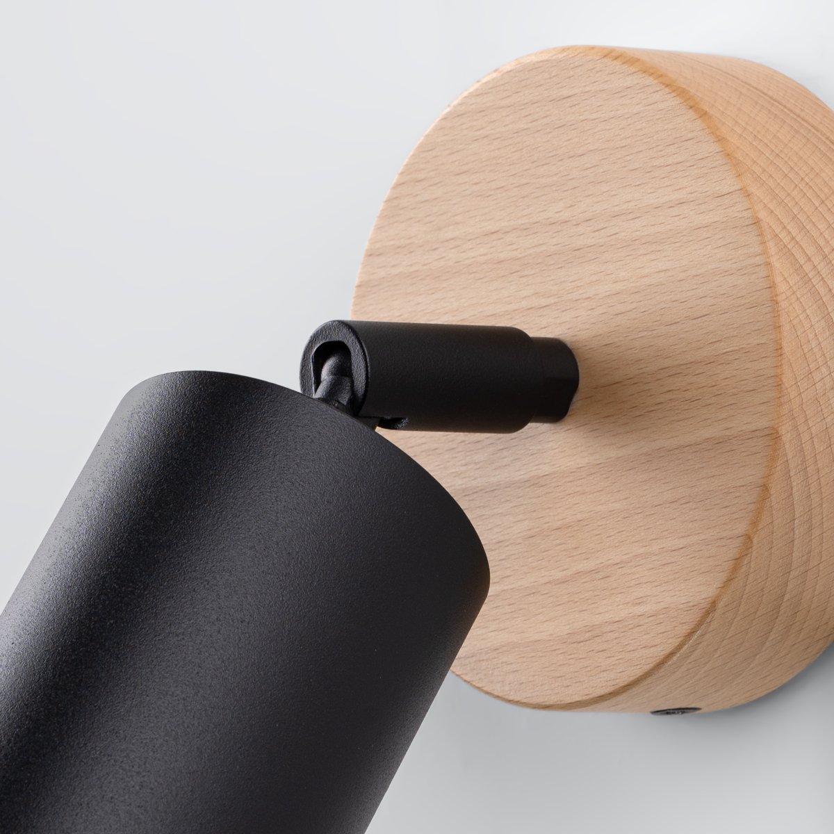 Applique Acier Bois/Noir GU10 1 Verdo marron, EDEN