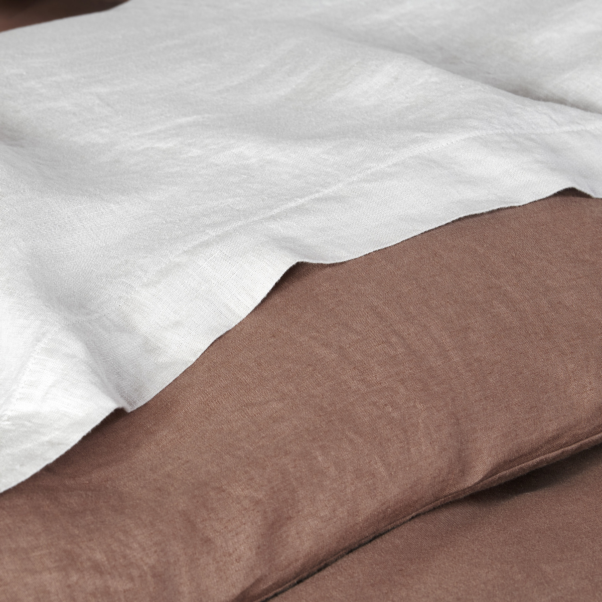Drap Plat Uni   - LIN LAVE blanc, TRADITION DES VOSGES