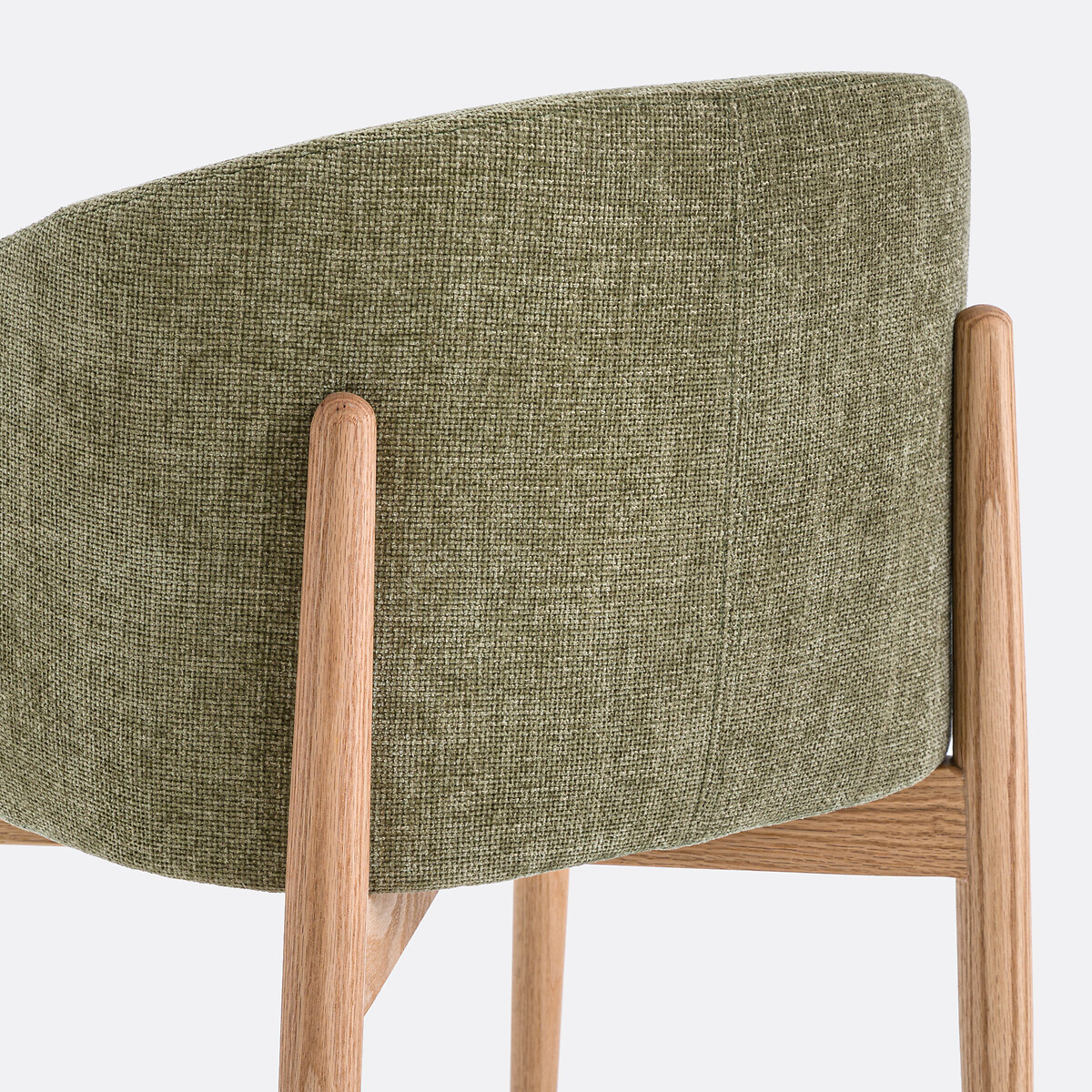 Sillón de comedor en tejido texturizado, Beca verde, LA REDOUTE INTERIEURS