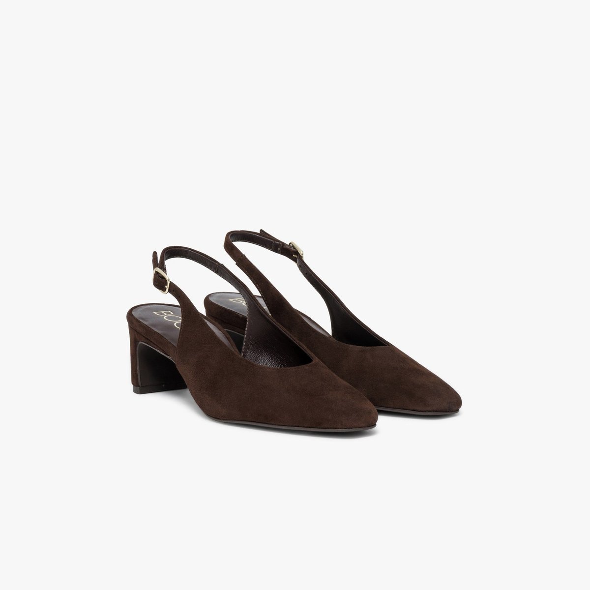 Escarpin en cuir CALISTA marron chocolat, BOCAGE