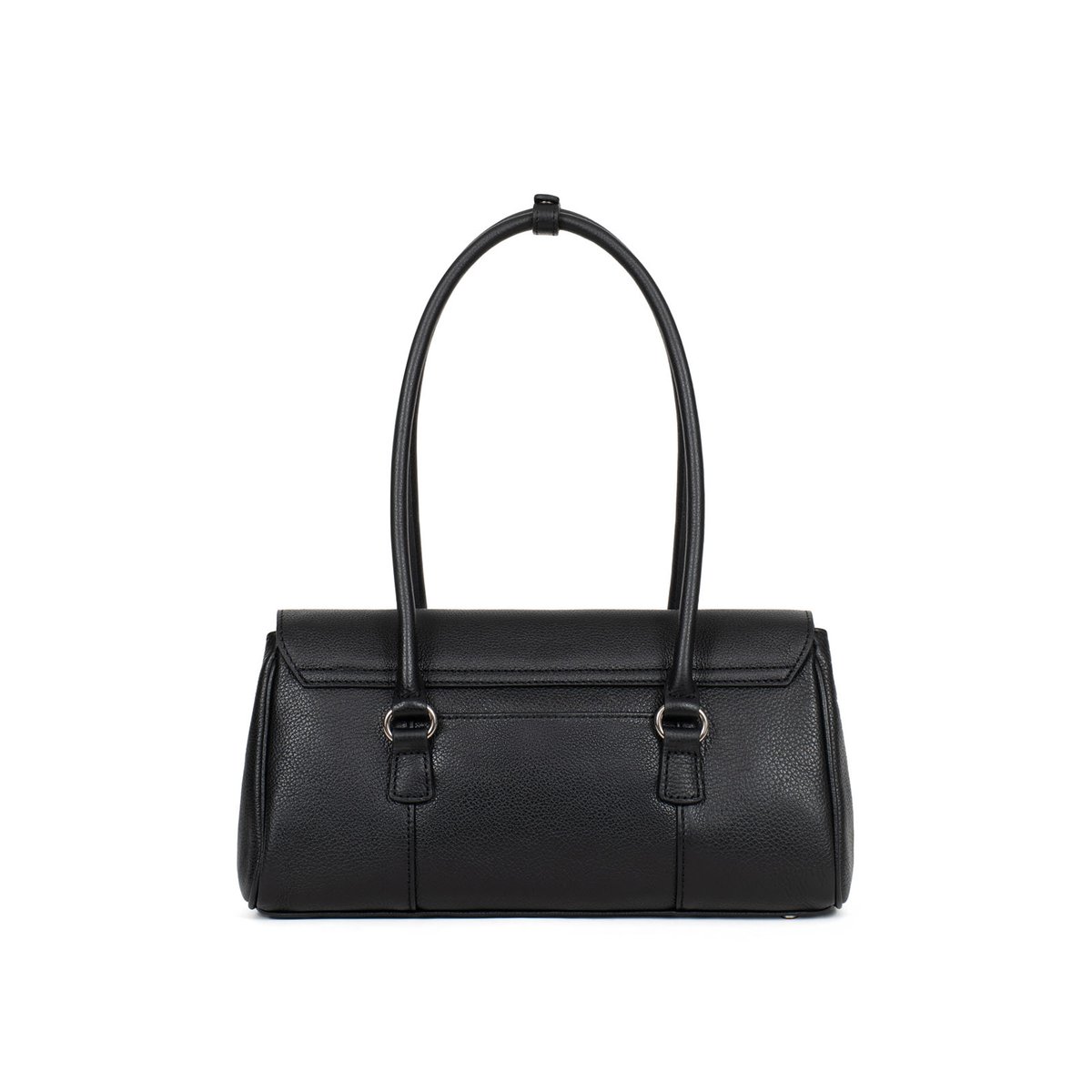 Sac porté épaule 2 anses AURORE noir, HEXAGONA