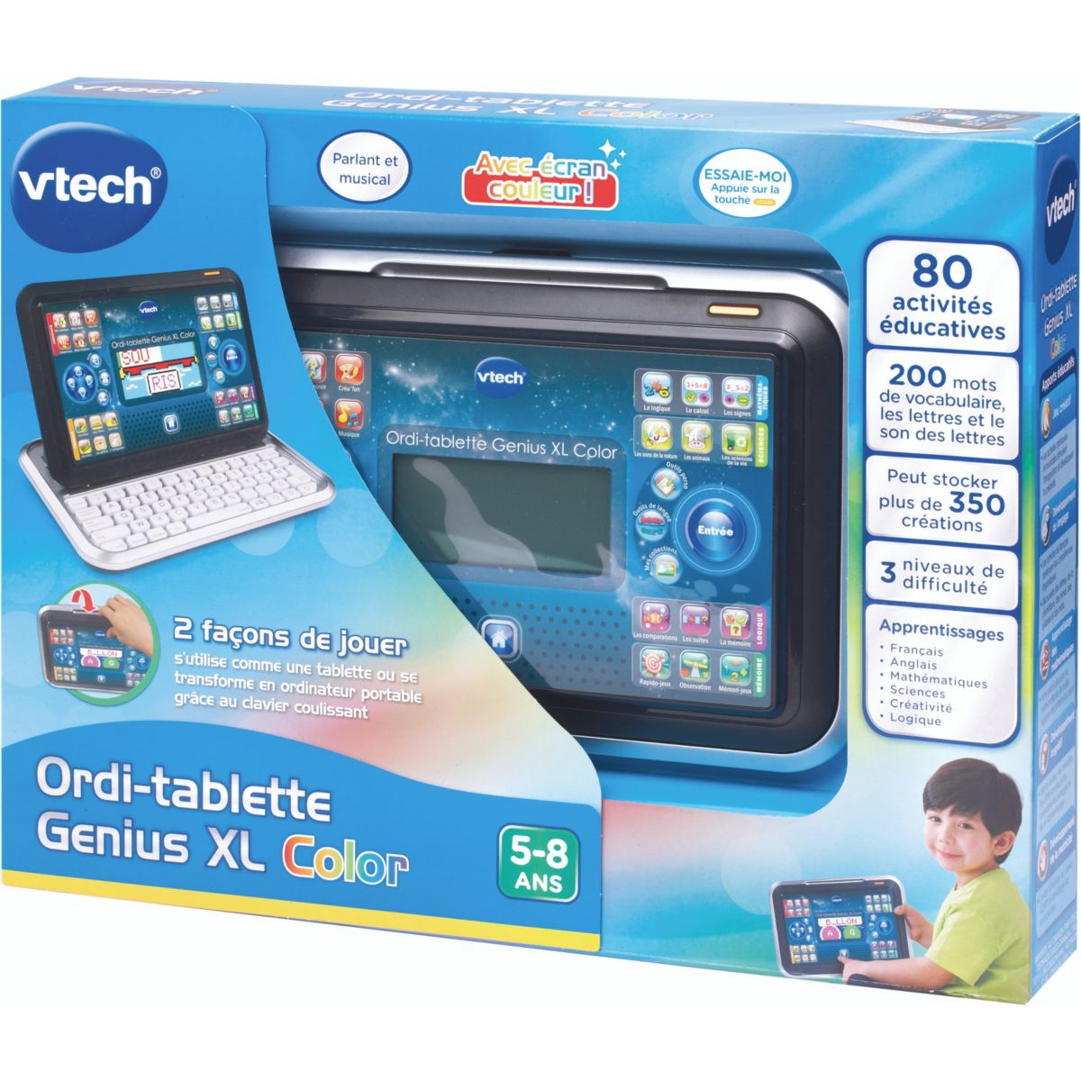 Ordinateur enfant Ordi-tablette Genius XL Color noir multicolore, VTECH