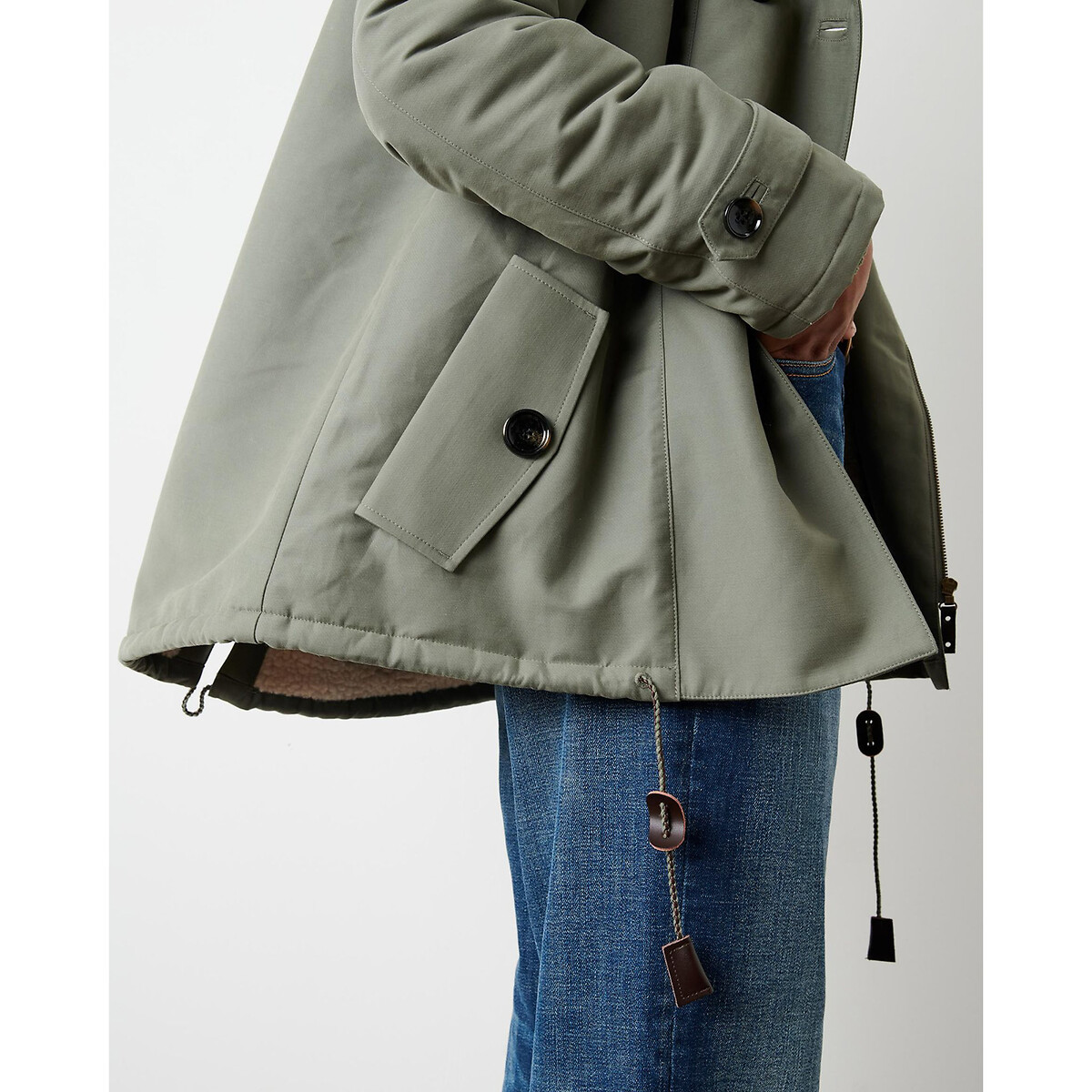 Parka à capuche boutonnée SANDISON vert, SESSUN