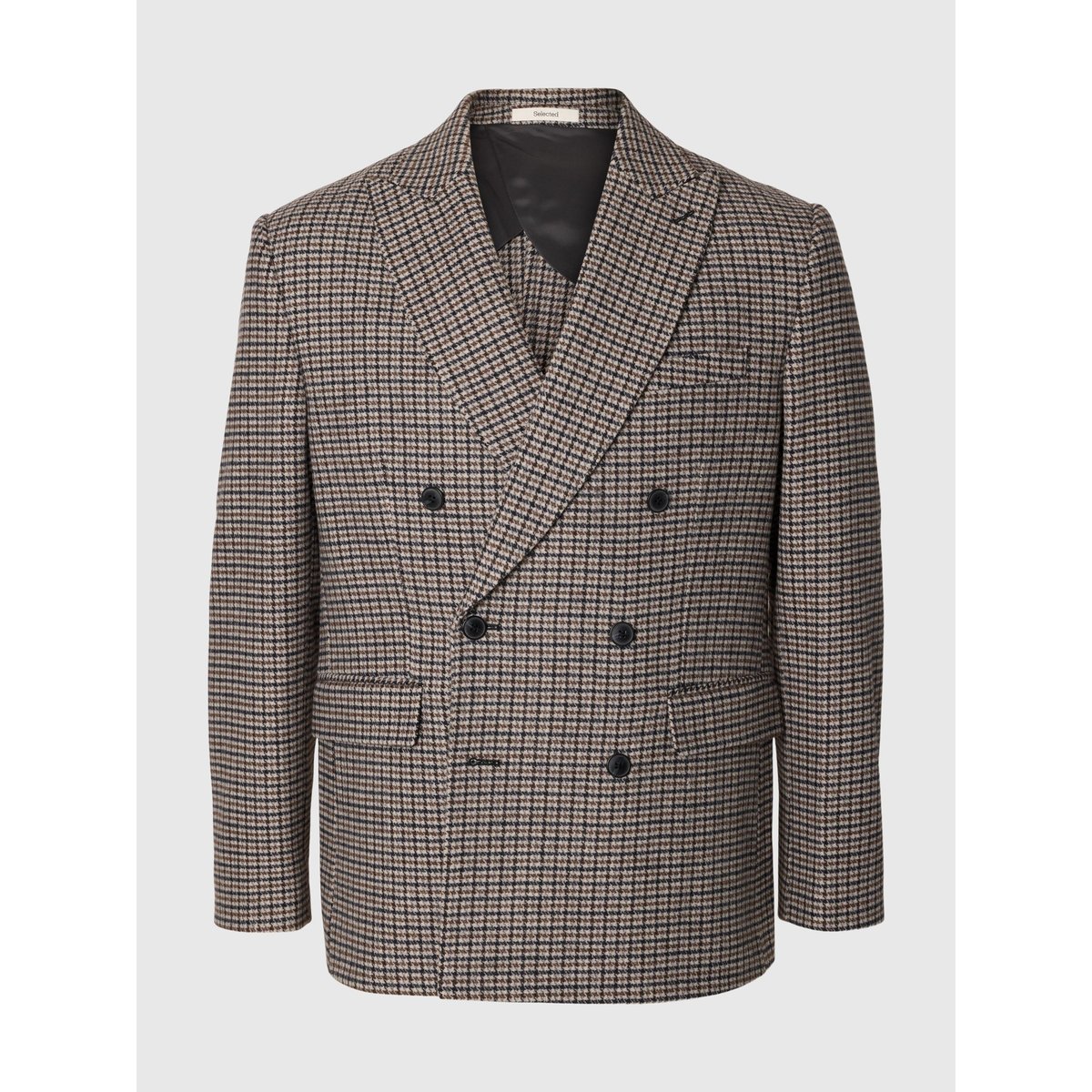 Blazer À Double Boutonnage gris - medium grey melange1, SELECTED