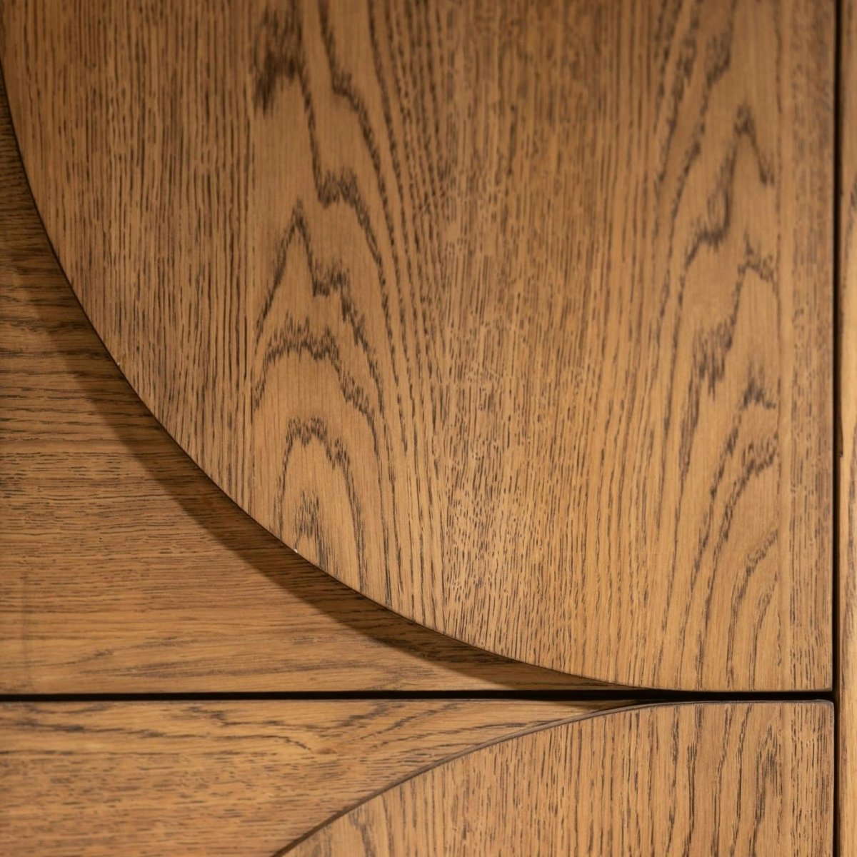 Buffet haut contemporain 4 portes KYOTO bois naturel, PIER IMPORT