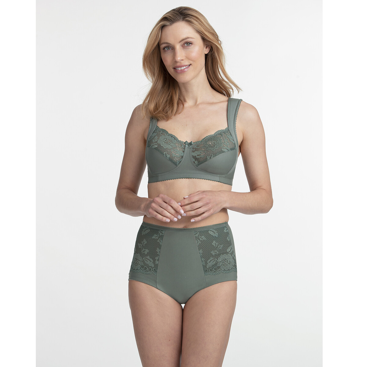 Culotte contenitive Lovely Lace verde, MISS MARY OF SWEDEN