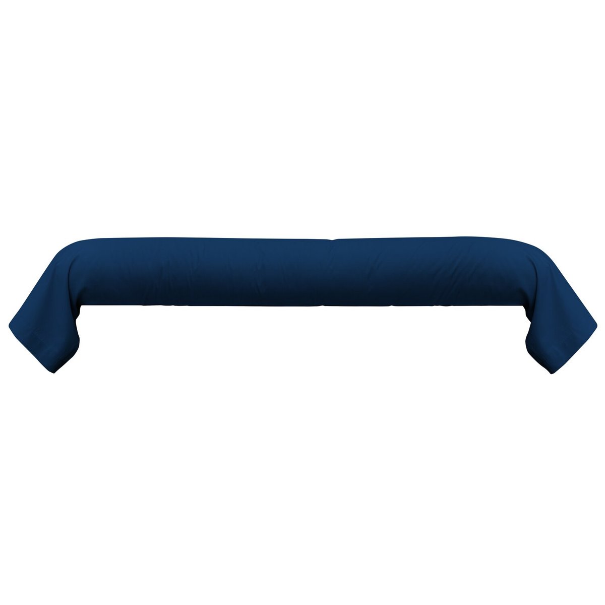 Une taie de traversin 100% coton gris clair, C DESIGN HOME TEXTILE