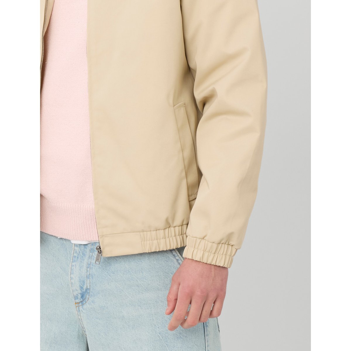 Blouson zippé blanc cassé, BZB