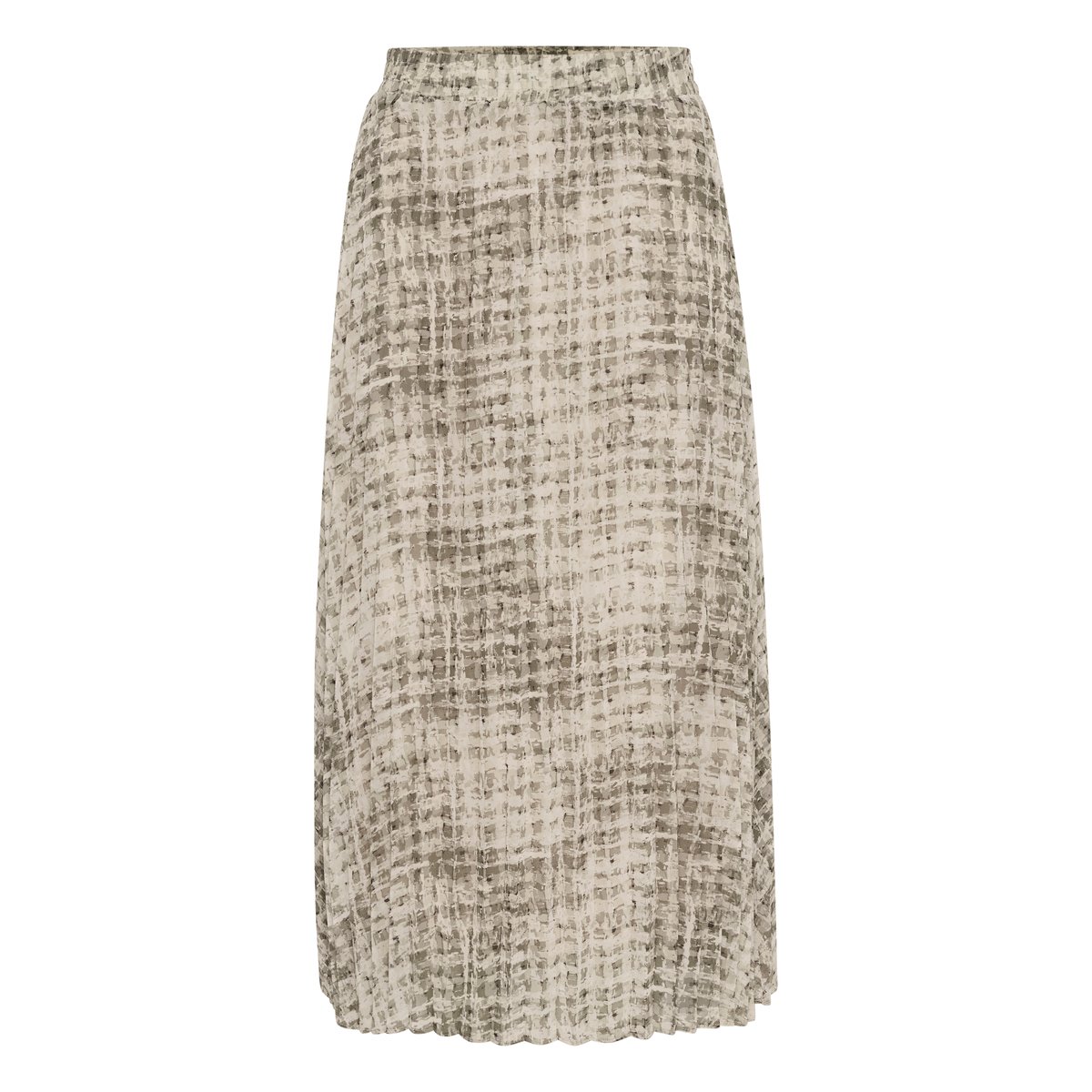 Skirt gris grey texture check, KAFFE