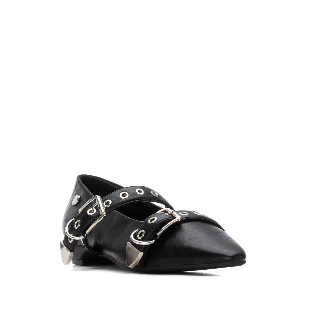 Chaussure Ballerine Plaine Décontractée Boucle noir, XTI