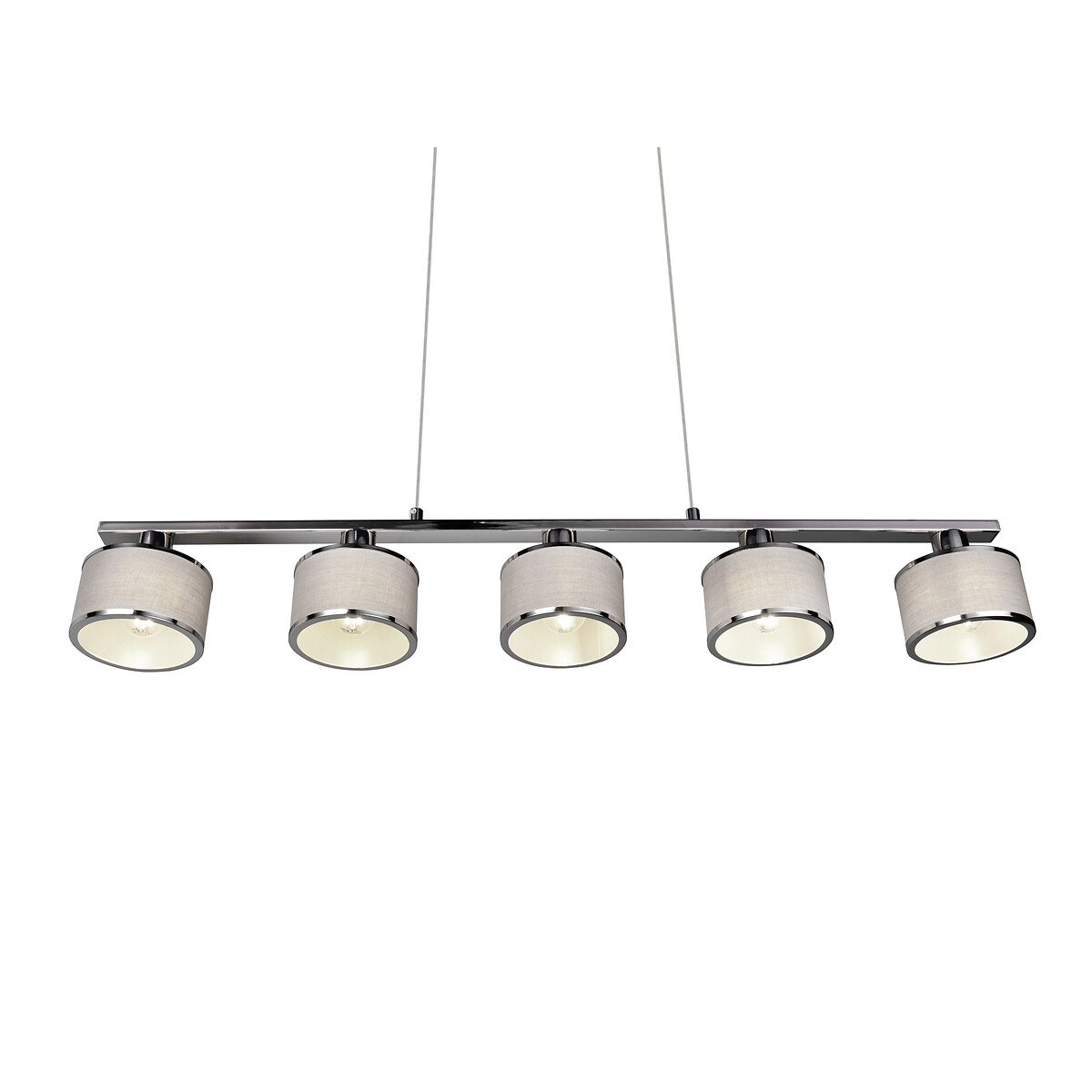 Candeeiro de teto Kaprun, TRIO Lighting cinzento, TRIO LIGHTING