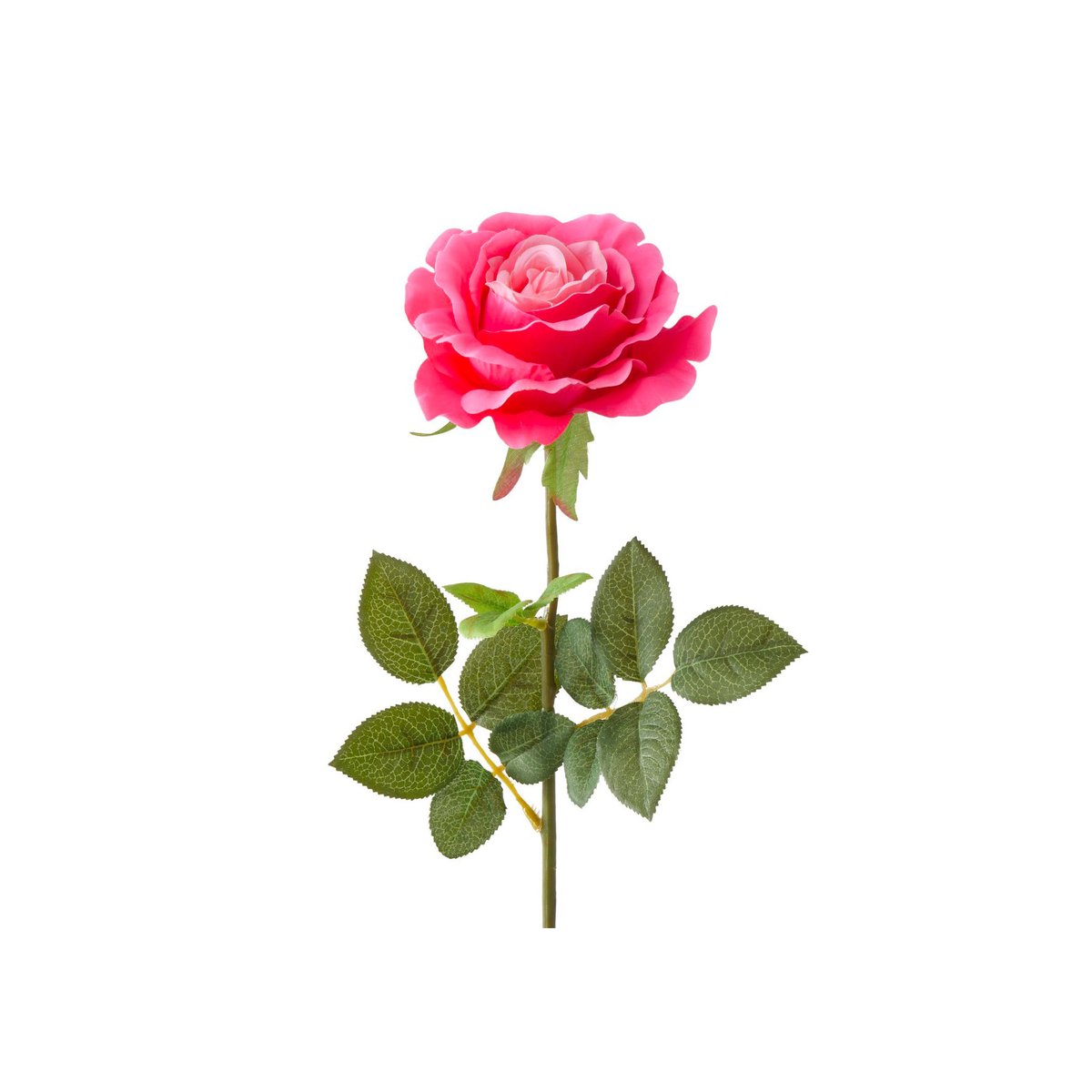 Rose fleur artificielle 11x11x59cm rose, WADIGA